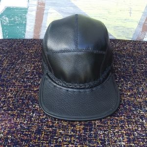 Handmade Leather Rasta Five Panel Cap